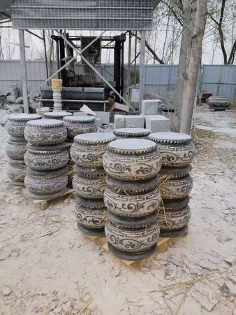 青石柱墩，柱础石厂家，夹柱石造型大全，石材柱座，青石柱基石